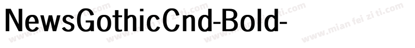 NewsGothicCnd-Bold字体转换