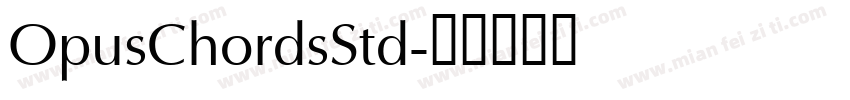 OpusChordsStd字体转换