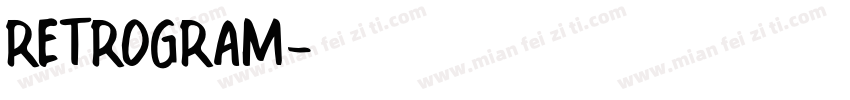 RETROGRAM字体转换