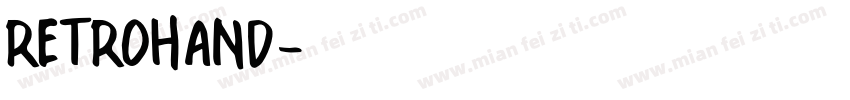 RETROHAND字体转换
