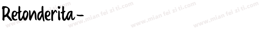 Retonderita字体转换