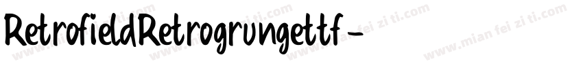 RetrofieldRetrogrungettf字体转换