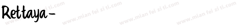 Rettaya字体转换