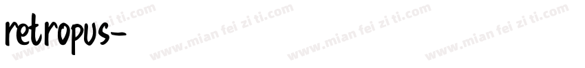 retropus字体转换