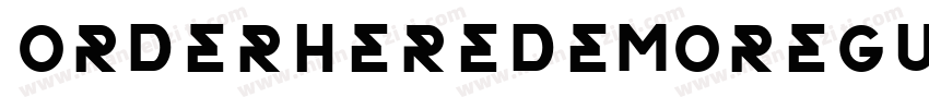 OrderHereDemoRegular字体转换