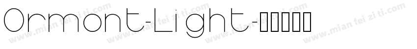 Ormont_Light字体转换