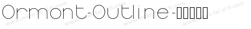 Ormont_Outline字体转换