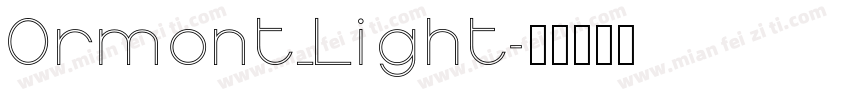 Ormont_Light字体转换