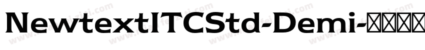 NewtextITCStd-Demi字体转换