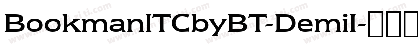 BookmanITCbyBT-DemiI字体转换