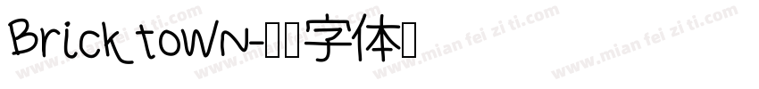 Bricktown字体转换