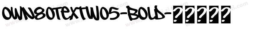 own80TextW05-Bold字体转换