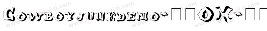 Cowboyjunkdemo-25OX字体转换