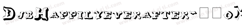 DjbHappilyeverafter-26oX字体转换
