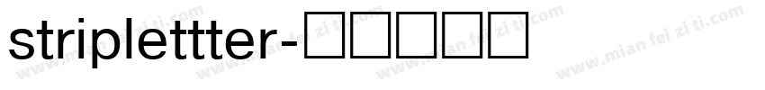 striplettter字体转换