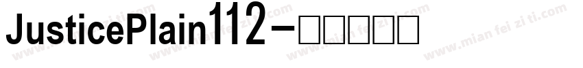 JusticePlain112字体转换