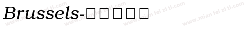 Brussels字体转换
