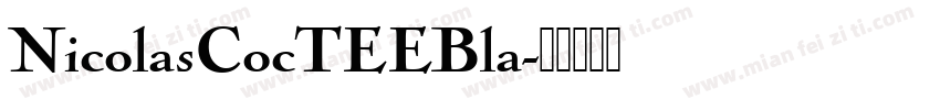 NicolasCocTEEBla字体转换