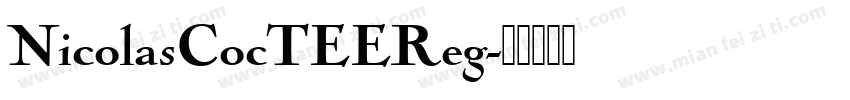 NicolasCocTEEReg字体转换