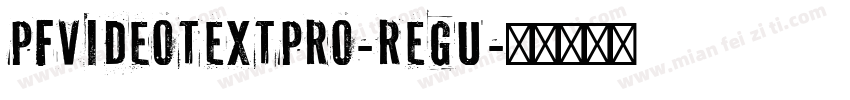PFVideotextPro-Regu字体转换