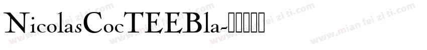 NicolasCocTEEBla字体转换