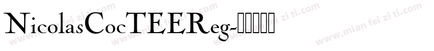NicolasCocTEEReg字体转换