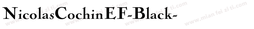 NicolasCochinEF-Black字体转换