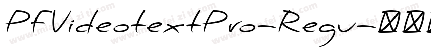 PFVideotextPro-Regu字体转换