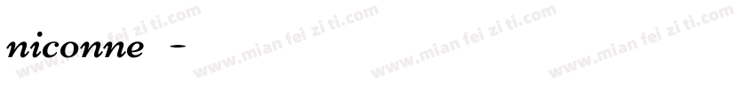 niconne字体字体转换