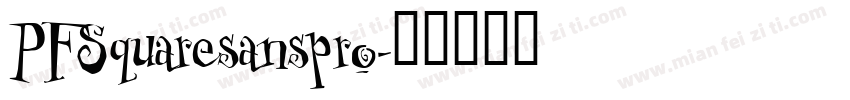 PFSquaresanspro字体转换