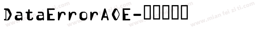 DataErrorAOE字体转换