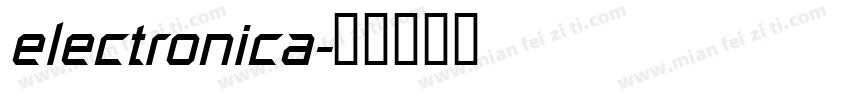 electronica字体转换