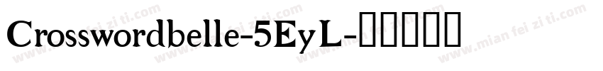 Crosswordbelle-5EyL字体转换