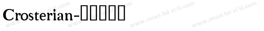 Crosterian字体转换