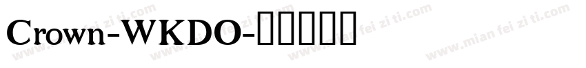 Crown-WKDO字体转换