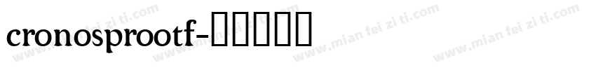 cronosprootf字体转换