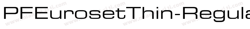 PFEurosetThin-Regula字体转换