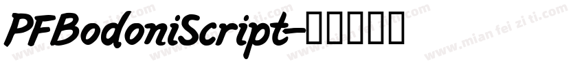 PFBodoniScript字体转换
