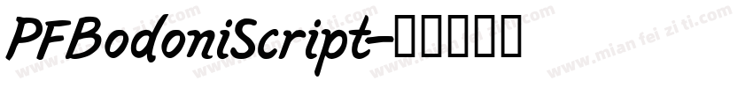 PFBodoniScript字体转换