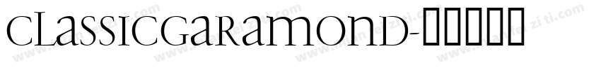 ClassicGaramond字体转换