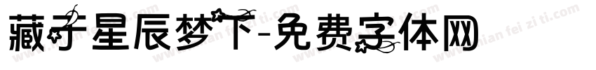 藏于星辰梦下字体转换