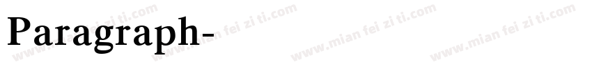 Paragraph字体转换