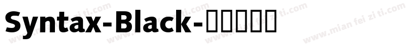Syntax-Black字体转换