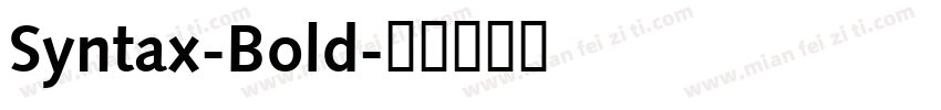 Syntax-Bold字体转换