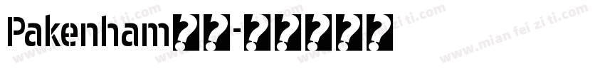Pakenham字体字体转换