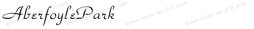 AberfoylePark字体转换