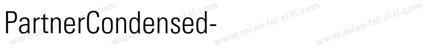 PartnerCondensed字体转换
