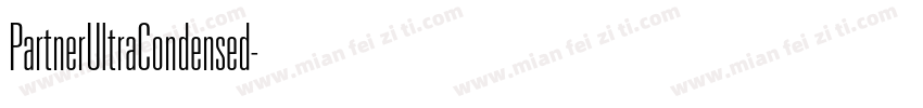 PartnerUltraCondensed字体转换