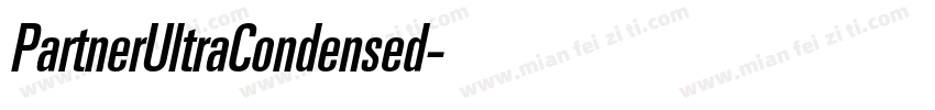 PartnerUltraCondensed字体转换