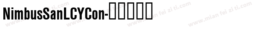 NimbusSanLCYCon字体转换